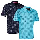 Glenmuir Mens Angus Moisture Wicking UV Protection Golf Polo Shirt
