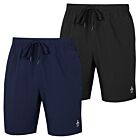 Original Penguin Mens 8" Solid Performance Drawstring Stretch Tennis Shorts