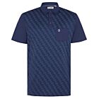 Original Penguin Mens Fifties Style Colour Block Print Golf Polo Shirt