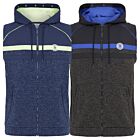 Original Penguin Mens Heritage Mixed Media Sleeveless Hooded Golf Gilet