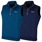 Oscar Jacobson Mens Trent Sleeveless Half Zip Stretch Golf Vest