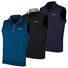 Oscar Jacobson Mens Trent Sleeveless Half Zip Stretch Knitted Golf Vest