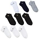 Lacoste Unisex Sport Low-Cut Ribbed Stretch Cotton Jersey 3 Pack Socks