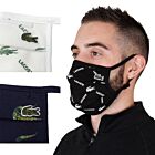 Lacoste Unisex L1212 Adjustable Print Cotton Covering Face Mask