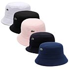 Lacoste Mens 2026 Organic Cotton Pique Crocodile Overstitch Bob Hat