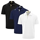 Stuburt Golf Mens Hustle Moisture Wicking Stretch Golf Polo Shirt