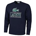 Lacoste Mens SH1228 Crew Neck Non-Brushed Fleece Sweater