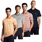 Lyle & Scott Mens Light Microstripe Eagle Logo Golf Polo Shirt