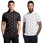 Lyle & Scott Mens Eagle Print Cotton Regular Fit Golf Polo Shirt