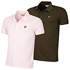 Lyle & Scott Mens Plain Stretch 3-Button Organic Golf Polo Shirt