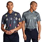 Lyle & Scott Mens Polka Diamond Breathable Sweat-Wicking Polo Shirt