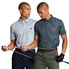 Lyle & Scott Mens Floral Print Breathable Sweat-Wicking Polo Shirt