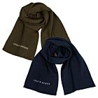Lyle & Scott Mens Ribbed Textured Fabric Soft Warm Winter Scarf