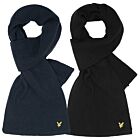 Lyle & Scott Mens Racked Rib Winter Warm Soft Touch Lambswool Scarf