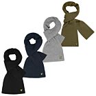 Lyle & Scott Mens Racked Rib Winter Warm Soft Touch Lambswool Scarf