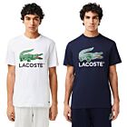 Lacoste Mens Crocodile Logo Heavy Cotton Fabric Regular Fit T-Shirt