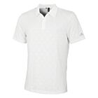 adidas Golf Mens U365T HEAT.RDY UPF 50+ Jacquard 3 Button Polo Shirt
