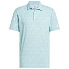 adidas Golf Mens Ultimate365 Mini Bunker Polo Shirt - Pure Teal - XXL