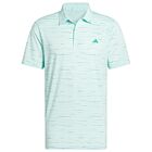 adidas Golf Mens Ultimate365 Mesh Glimmer Print Stretch Polo Shirt