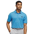 adidas Golf Mens Ultimate365 Mesh Print Climacool Stretch Polo Shirt