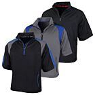 Proquip Golf Mens Zephyr Half Zip Short Sleeve Waterproof Wind Shirt