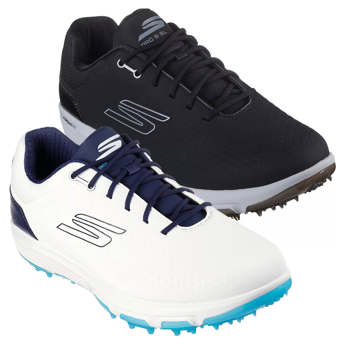 【正規品.新品】Skechers Go Golf ArchFit ゴルフシューズ Skechers Mens Go Golf Pro 6 Spikeless Arch Fit Waterproof Golf Shoes