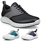 Ecco Mens Golf S-Casual Hybrid Leather Waterproof Spikeless Golf Shoes