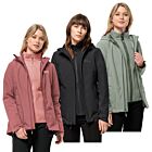Jack Wolfskin Womens Moonrise 3 In 1 Waterproof Windproof Jacket