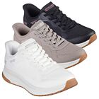 Skechers Womens 2025 Bob Squad 4 Staple Look Stretch Lace Slip-Ins Trainers