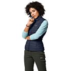 Jack Wolfskin Womens JWP Vest Windproof StormLock Quilted Packable Gilet