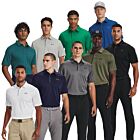 Under Armour Mens Golf Tech Wicking Textured Soft Light Polo Shirt