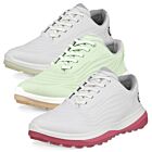 Ecco Womens 2025 W LT1 Lace Waterproof Leather Spikeless Breathable Golf Shoes