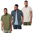 Jack Wolfskin Mens Hot Springs Checked Organic Cotton Casual Shirt