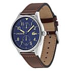 Lacoste Mens Lacoste Continental Aviator Style Water Resistant Watch