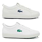 Lacoste Mens 2025 G Elite Water Repellent Crocodile Spikeless Golf Shoes