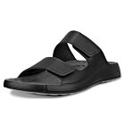 Ecco Mens 2026 Cozmo 2-Strap Soft Leather Comfy Flexible Adjustable Sandals