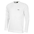 Hugo Boss Mens 2025 Momentum Lite Soft Breathable Crew Neck Golf Jumper Sweater