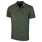 Hugo Boss Mens 2025 AO Zone Stretch Soft All-Over Print Golf Polo Shirt