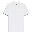 Hugo Boss Mens Chip Hexa Quick Dry Flat Knit Recycled Golf Polo Shirt