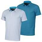 Puma Golf Mens Mattr Palm Deco Lightweight Breathable Golf Polo Shirt