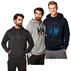 Helly Hansen Mens F2F Soft Cotton Fabric Kangaroo Pocket Graphic Hoodie
