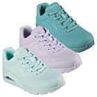 Skechers Womens Uno Stand On Air Durabuck Lace Up Fashion Trainers