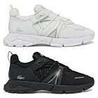 Lacoste Mens L003 0722 1 SMA Heritage Crocodile Logo Textile Trainers