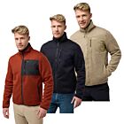 Jack Wolfskin Mens Kaminfeuer Lightweight Lined Sherpa Fleece Jacket