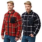 Jack Wolfskin Mens Felslicht Check Cosy Lined Sherpa Fleece Jacket
