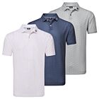 Footjoy Mens 2025 Bounce Print Pique ProDry Moisture Wicking Golf Polo Shirt