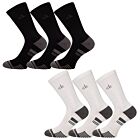 Calvin Klein Mens Tech 3 Pairs CoolMax Ventilated Mesh Crew Socks