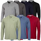 Calvin Klein Mens 2025 Long Sleeve Stretch Campus Golf Polo Shirt