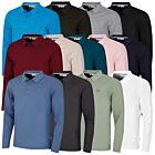Calvin Klein Mens 2026 Long Sleeve Stretch Campus Golf Polo Shirt