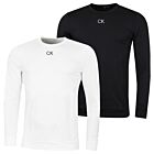 Calvin Klein Mens 2025 Printed Chest CK Logo Lightweight Training Top